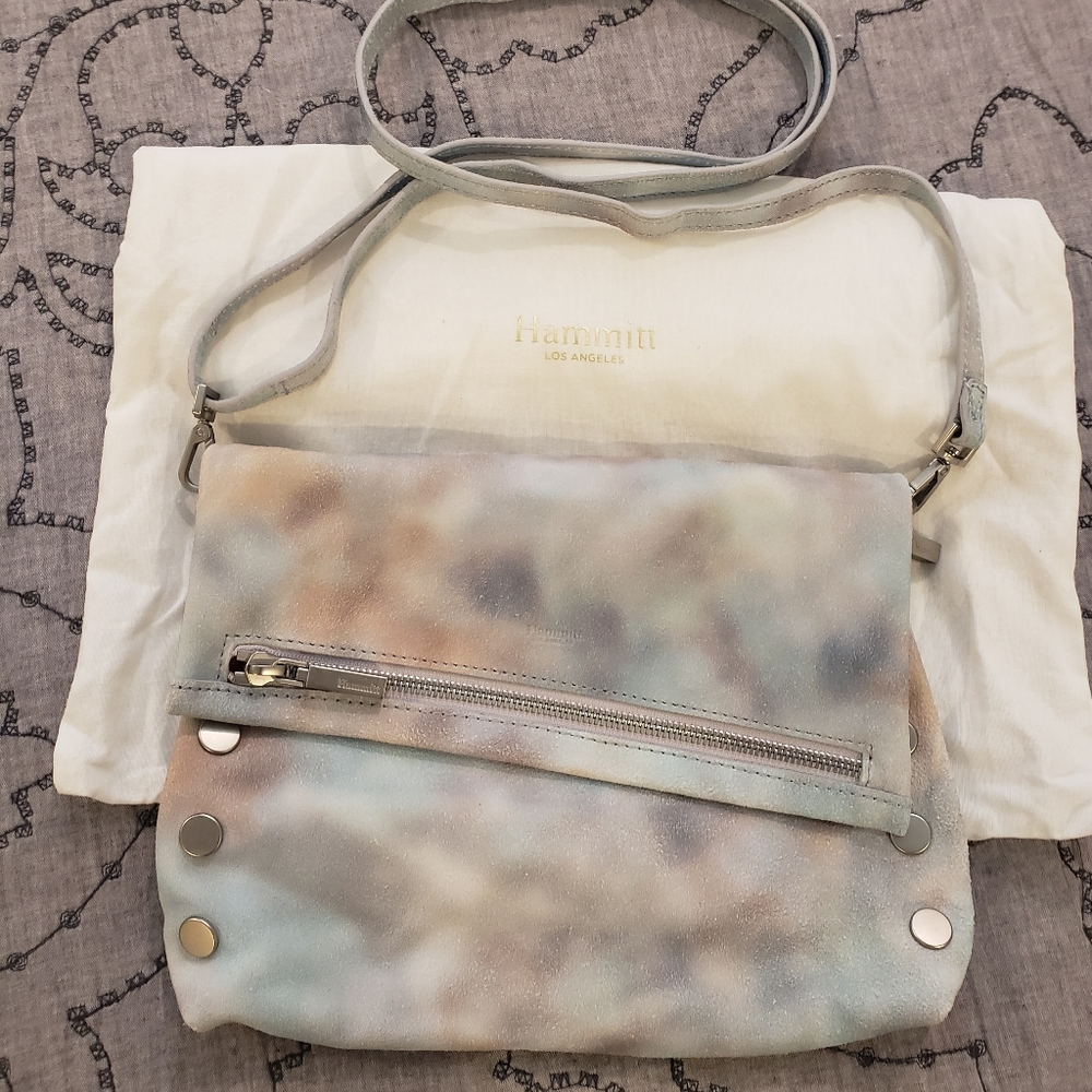 Hammitt Suede VIP medium crossbody clutch